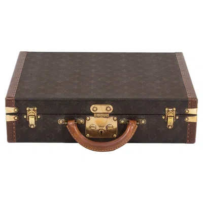 Pre-owned Louis Vuitton Lv Vintage President Briefcase In Black