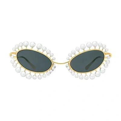 Louis Vuitton Lv Wire Pearls Sunglasses In Green