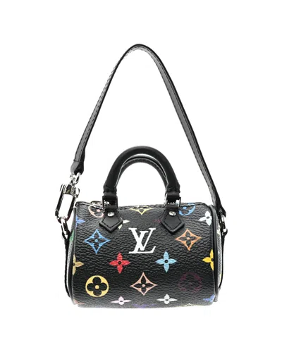 Pre-owned Louis Vuitton Lv X Tm Monogram Multicolor Micro Speedy Bag Charm (authentic  Pre-loved)