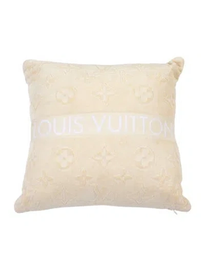 Pre-owned Louis Vuitton Lvacation Beach Pillow In Neutrals