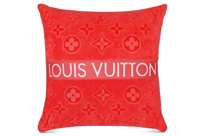 Pre-owned Louis Vuitton Lvacation Beach Pillow Poppy