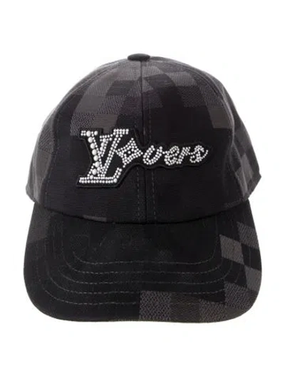 Pre-owned Louis Vuitton Lvvers Damoflage Baseball Cap In Gray