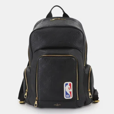 Pre-owned Louis Vuitton Lvxnba Basketball Backpack Monogram Empreinte Leather Black Backpack