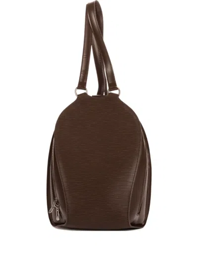 Pre-owned Louis Vuitton Mabillon Backpack In Brown