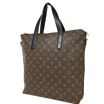 Pre-owned Louis Vuitton Macassar Brown Canvas Tote Bag ()