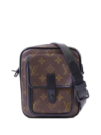 Pre-owned Louis Vuitton Macassar Christopher Shoulder Bag In Brown
