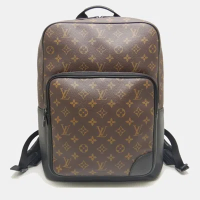 Pre-owned Louis Vuitton Macassar Dean Noir Monogram Backpack