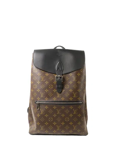 Pre-owned Louis Vuitton Macassar Palk Monogram Backpack In Brown