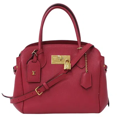 Pre-owned Louis Vuitton Magenta Red Color Rose Ruby Leather Handbag Shoulder Bag ()