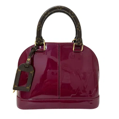 Pre-owned Louis Vuitton Magenta Vernis Handbag Shoulder Bag () In Purple