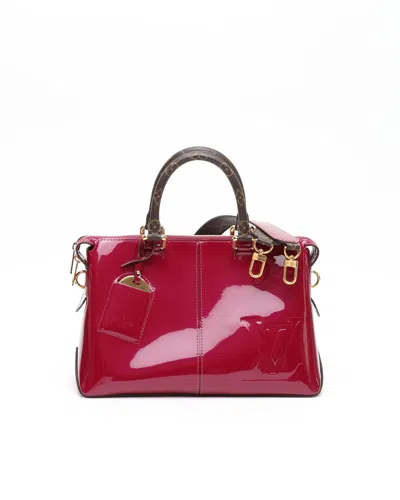 Pre-owned Louis Vuitton Magenta Vernis Miroir Tote Bag