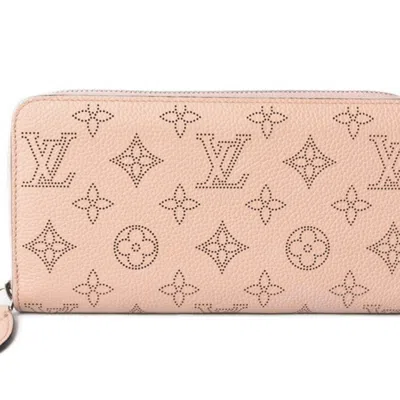 Pre-owned Louis Vuitton Magnolia Pink Leather Long Wallet (bi-fold) () In Magnolia, Pink