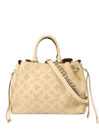 Pre-owned Louis Vuitton Mahina Bella Tote Bag In Neutrals