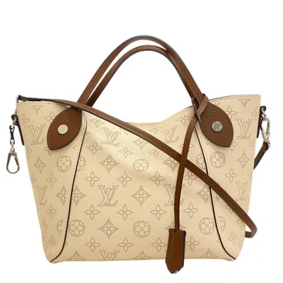 Pre-owned Louis Vuitton Mahina Leather Tote Bag () In Beige
