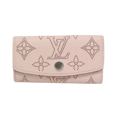 Pre-owned Louis Vuitton Mahina Pink Leather Wallet  ()