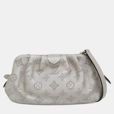 Pre-owned Louis Vuitton Mahina Scala Mini Clutch Bag Silver