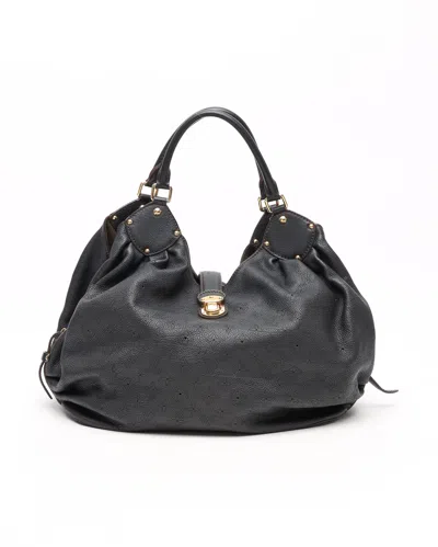 Pre-owned Louis Vuitton Mahina Xl Bag In Black