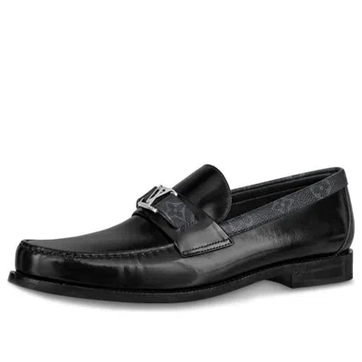 Pre-owned Louis Vuitton Major Loafers 'black With Monogram Deco'
