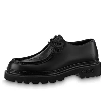 Pre-owned Louis Vuitton Major Loafers 'black With Top Monogram'