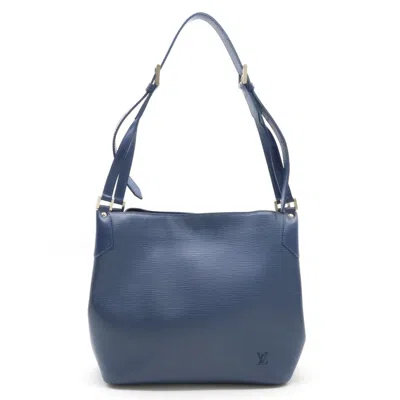 Pre-owned Louis Vuitton Mandara Blue Leather Shoulder Bag ()