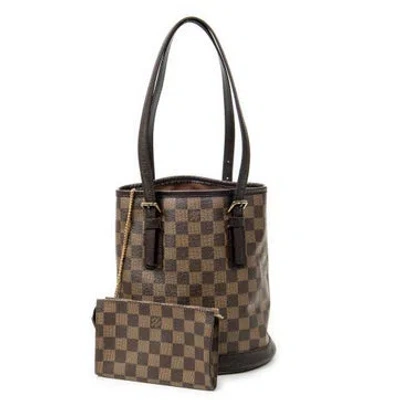 Pre-owned Louis Vuitton Marais In Brown