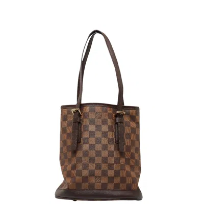 Pre-owned Louis Vuitton Marais Brown Canvas Shoulder Bag ()