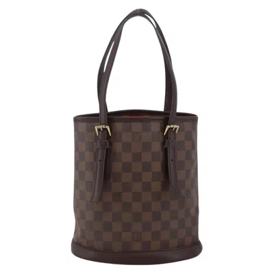 Pre-owned Louis Vuitton Marais Bucket Bag Damier Brown Canvas Shoulder Bag Bag ()