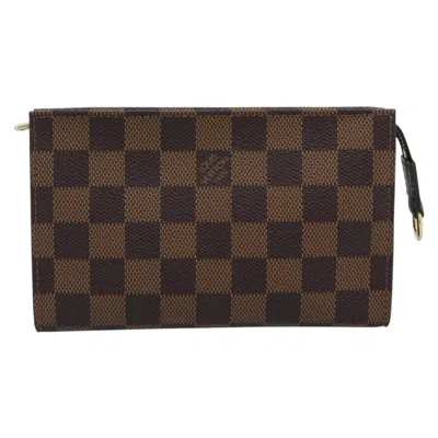 Pre-owned Louis Vuitton Marais Bucket Zip Damier Brown Canvas Clutche & Pouche Bag ()