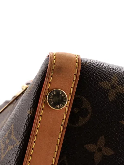 Pre-owned Louis Vuitton Marais Handbag Monogram Canvas Mm Satchel In Brown