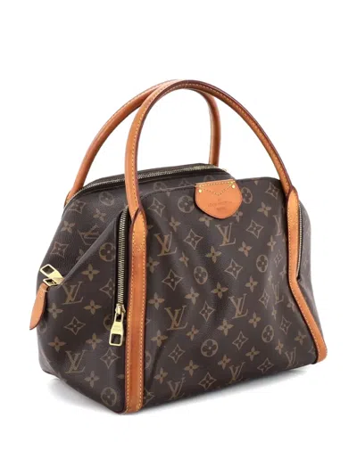 Pre-owned Louis Vuitton Marais Handbag Monogram Canvas Mm Satchel In Brown