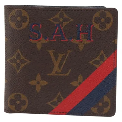 Pre-owned Louis Vuitton Marco Wallet Nm Monogram Canvas Brown Canvas Wallets Accessory ()