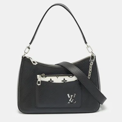 Pre-owned Louis Vuitton Marelle Black Epi Leather Bag