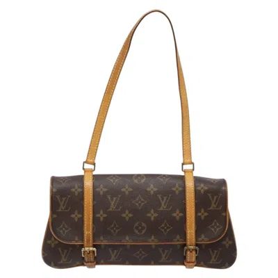Pre-owned Louis Vuitton Marelle Brown Canvas Shoulder Bag ()