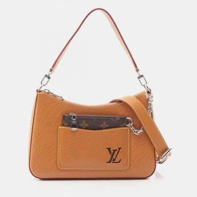 Pre-owned Louis Vuitton Marelle Brown Epi Leather Shoulder Bag