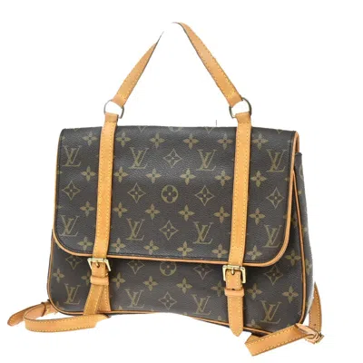 Pre-owned Louis Vuitton Marelle Canvas Backpack Bag () In Brown