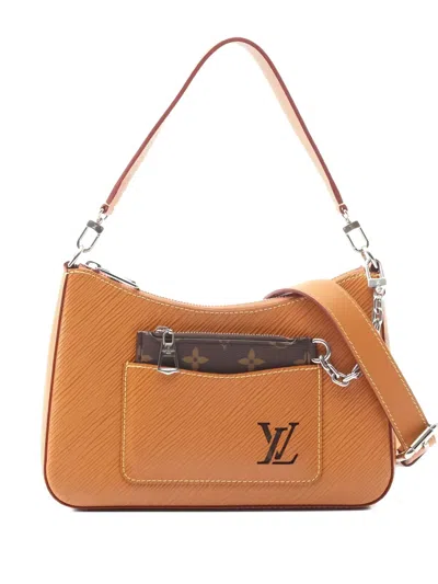 Pre-owned Louis Vuitton Marelle Two-way Handbag In Brown