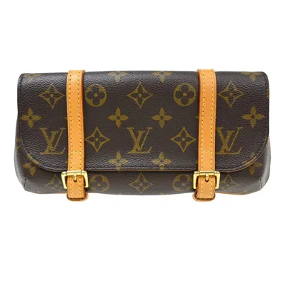 Pre-owned Louis Vuitton Marelle Waist Monogram Canvas Brown Canvas Clutche & Pouche Bag ()
