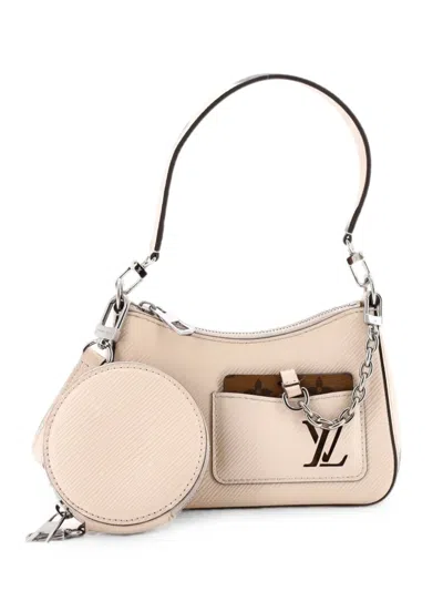 Pre-owned Louis Vuitton Marellini Handbag Epi Leather Shoulder Bag In Neutral
