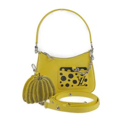 Pre-owned Louis Vuitton Marellini Yellow Leather Shoulder Bag ()