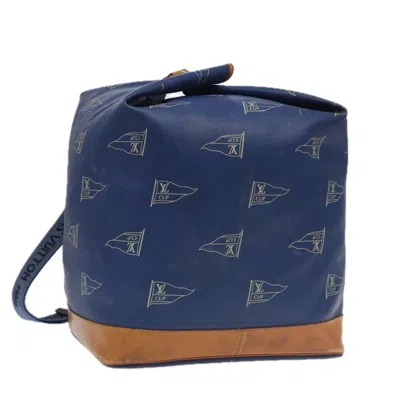 Pre-owned Louis Vuitton Marin Blue Canvas Shoulder Bag ()