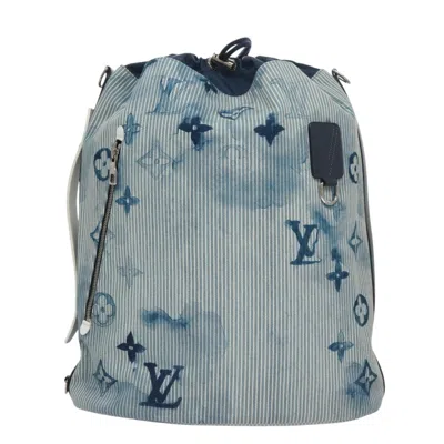 Pre-owned Louis Vuitton Marin Blue Canvas Shoulder Bag ()