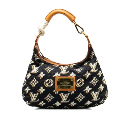 Pre-owned Louis Vuitton Marine Navy Nylon Leather Shoulder Bag ()