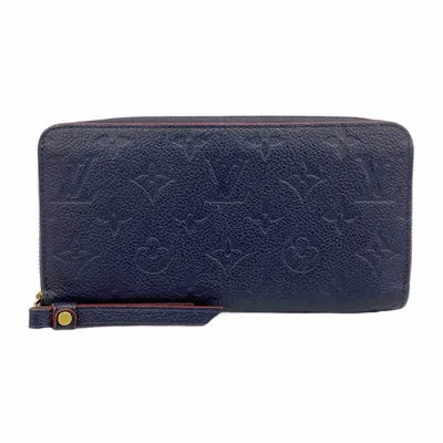 Pre-owned Louis Vuitton Marine Rouge Long Wallet (bi-fold) () In Red