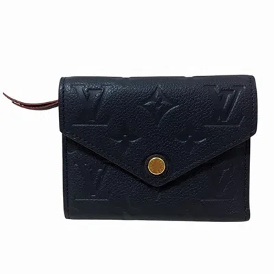 Pre-owned Louis Vuitton Marine Rouge Monogram Empreinte Leather Middle Wallet (tri-fold) ()