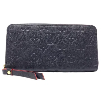 Pre-owned Louis Vuitton Marine Rouge Monogram Empreinte Long Wallet (bi-fold) ()