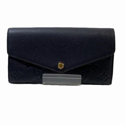 Pre-owned Louis Vuitton Marine Rouge Monogram Empreinte Long Wallet (bi-fold) ()
