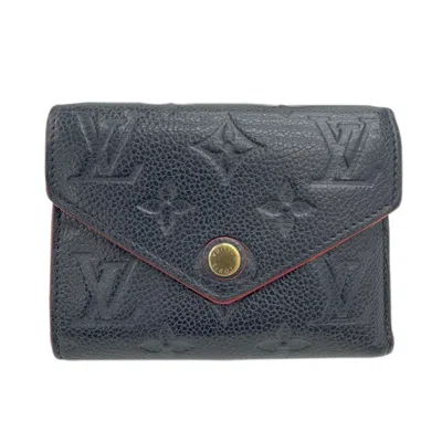 Pre-owned Louis Vuitton Marine Rouge Monogram Empreinte Wallet (tri-fold) () In Red