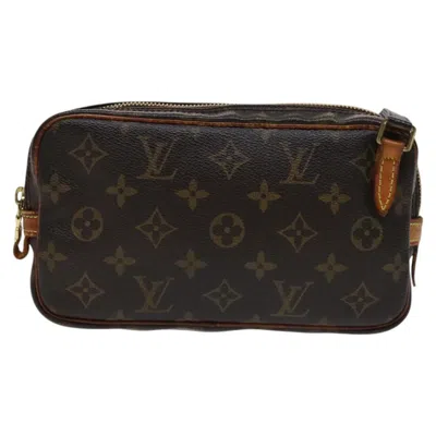 Pre-owned Louis Vuitton Marly Brown Canvas Shoulder Bag ()