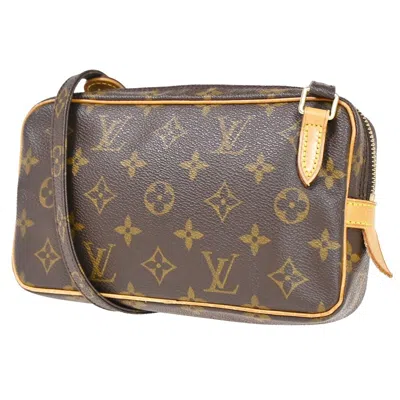 Pre-owned Louis Vuitton Marly Canvas Clutch Bag () In Brown