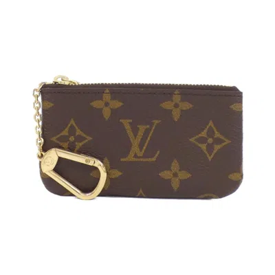 Pre-owned Louis Vuitton Marron Canvas Coin Purse/coin Case ()